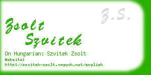 zsolt szvitek business card